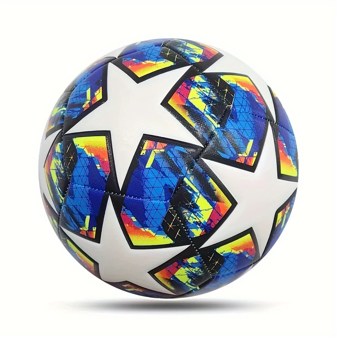 Ballon de foot S1b222585daa24f2e86d2aed9221ca63cZ sur fond blanc, idéal pour entraînements et compétitions.
