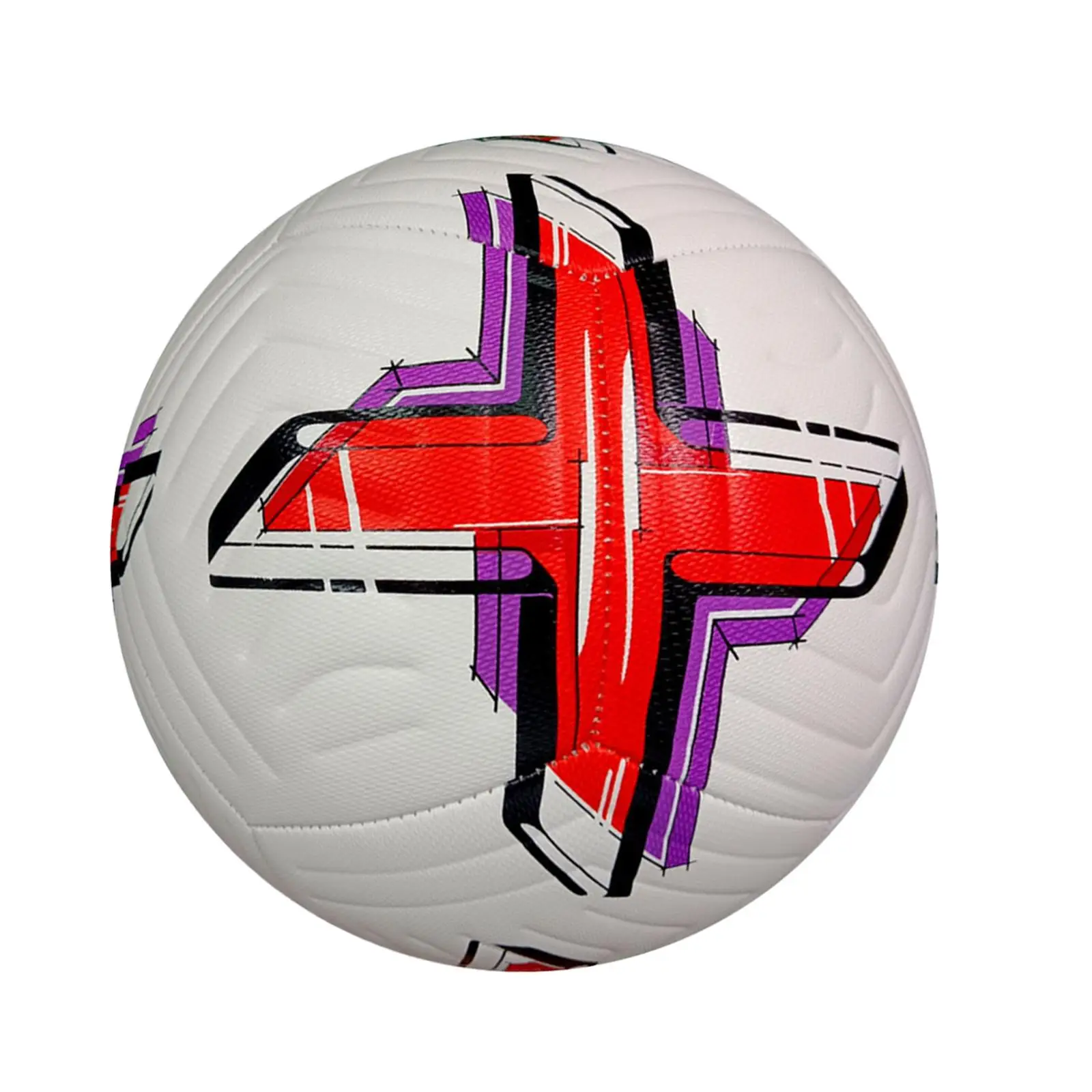 Ballon de football professionnel en action sur un terrain de sport, parfait pour les amateurs de foot.